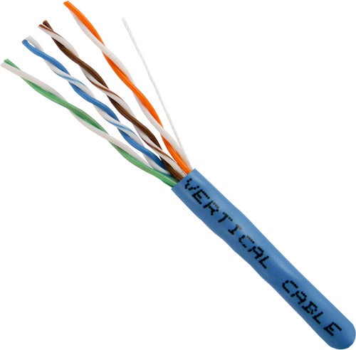 Vertical Cable Cat6 Bulk Wire, 23AWG, UTP, 8C Solid Bare Copper, Riser Rated, 1000Ft