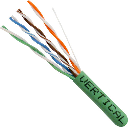 Vertical Cable Cat6 Bulk Wire, 23AWG, UTP, 8C Solid Bare Copper, Riser Rated, 1000Ft