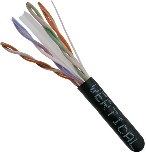 Vertical Cable Cat6 Bulk Wire, 23AWG, UTP, 8C Solid Bare Copper, Riser Rated, 1000Ft