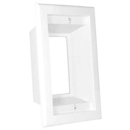 MidLite Single-Gang PocketPlate™, White