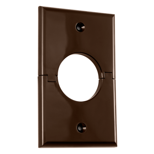 MidLite Single-Gang Splitport™, Brown