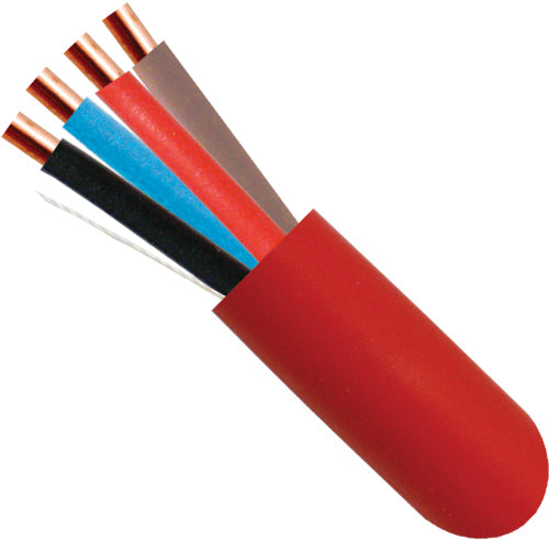 Vertical Cable Fire Alarm Cable, 18 AWG 4 CONDUCTOR Solid Bare Copper, FPLR (RISER) Unshielded