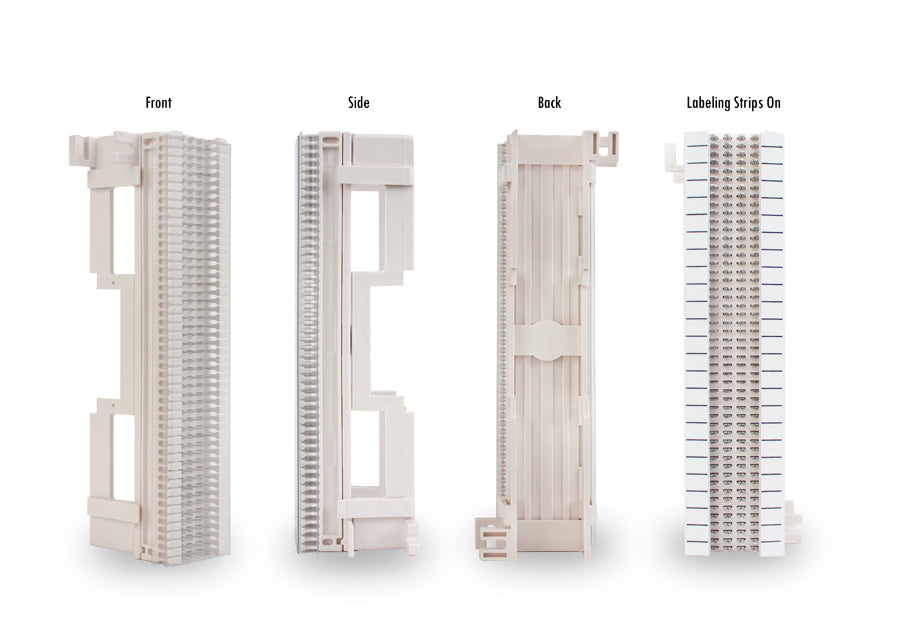 Vertical Cable 66 Block, 50-Strip Punch down Block with Cover
