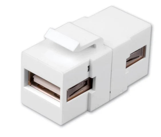 Vanco USB Keystone Insert- USB A to USB