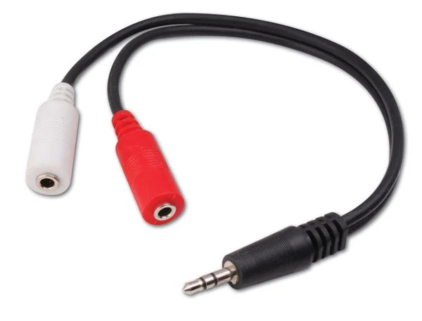 Vanco 3.5mm Stereo Plug to 2-3.5mm Stereo Jacks "Y" Adapter