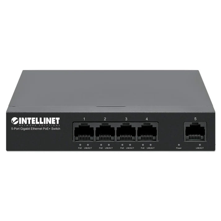 Intellinet 5-Port Gigabit Ethernet PoE+ Switch