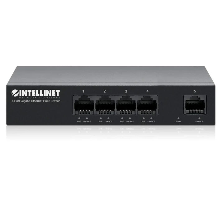 Intellinet 5-Port Gigabit Ethernet PoE+ Switch