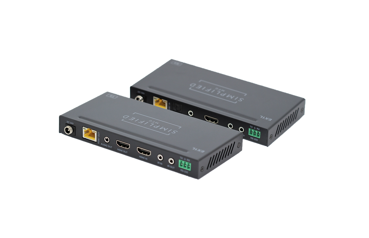 Simplified 4K HDMI 120m/394 ft. on Cat6, 18Gbps extender