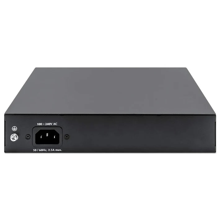 Intellinet 8-Port Gigabit Ethernet PoE+ Switch with 2 RJ45 Gigabit Uplink Ports