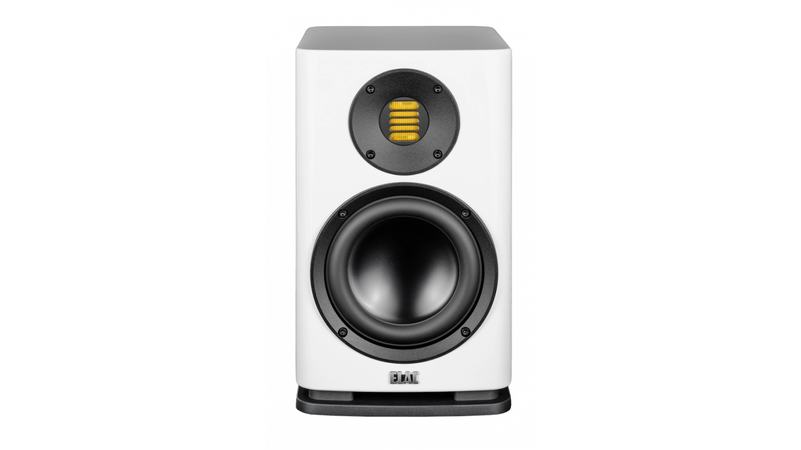 Elac 6" Solano 2.0, 2-Way Bookshelf Speakers with Jet 6 Tweeter (Gloss White)