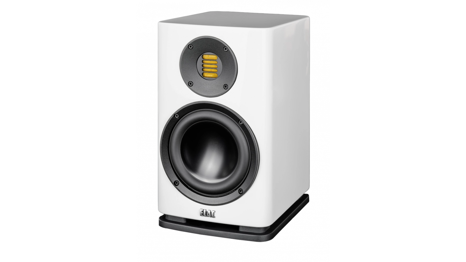 Elac 6" Solano 2.0, 2-Way Bookshelf Speakers with Jet 6 Tweeter (Gloss White)