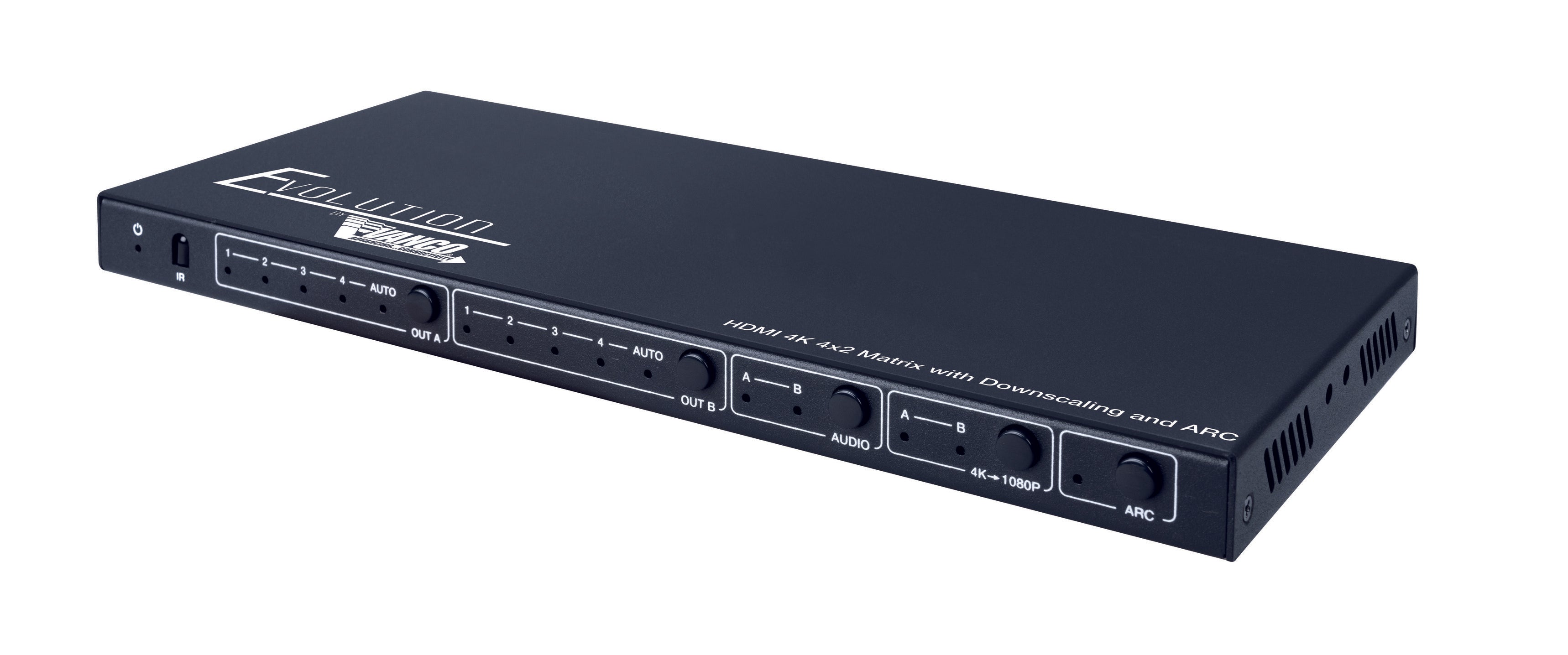 Evolution HDMI 4K Matrix and Selector Switch with Downscaling, ARC, and HDR HDCP 2.2