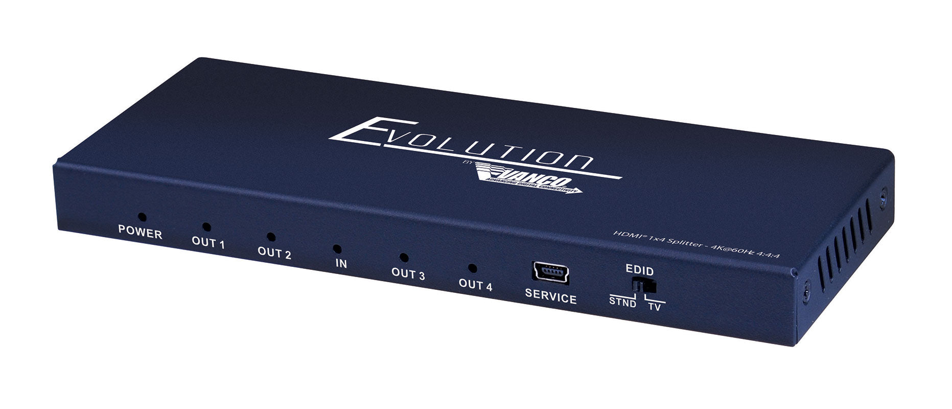 Evolution Slim HDMI 1x2/4 4K Splitter 4K/60Hz HDR HDCP2.2