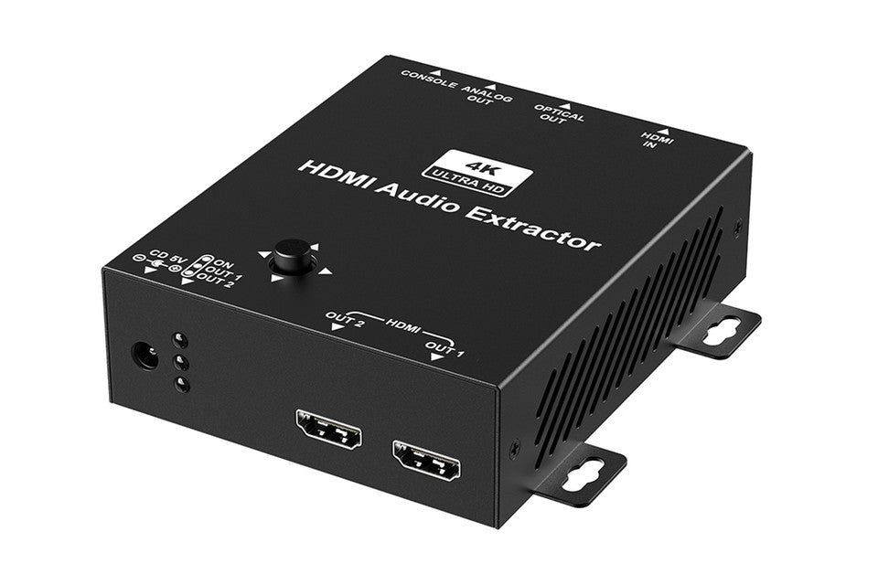 ZUUM HDMI 4K 1 In 2 Out Splitter with Audio Extractor and Up/Down Scaler