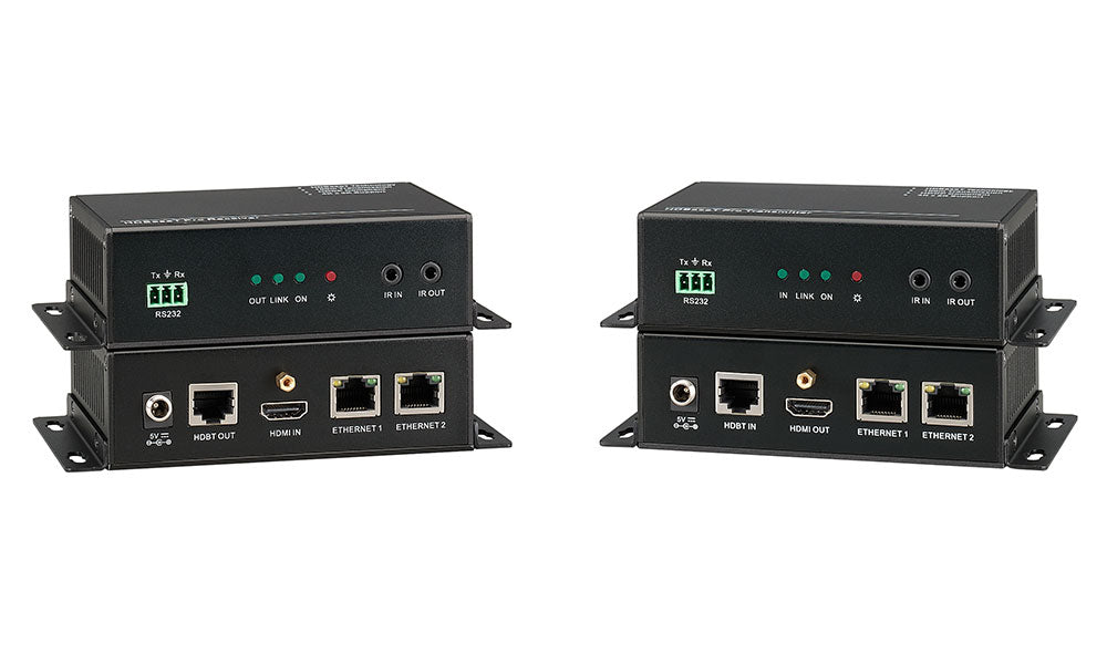 KanexPro 4K HDBaseT™100 Meter HDMI® Extender w/ 2-Port Ethernet Switch