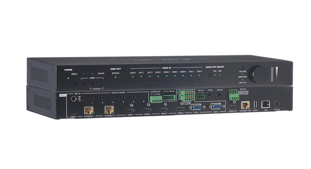 KanexPro 9 by 2 multi-format scaling switcher with HDBT In and Out