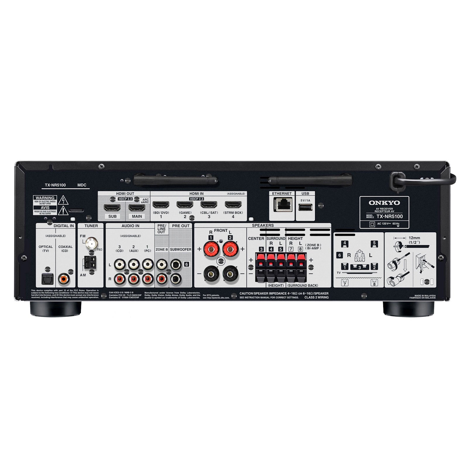 Onkyo 7.2-Channel 8K AV Receiver TX-NR5100