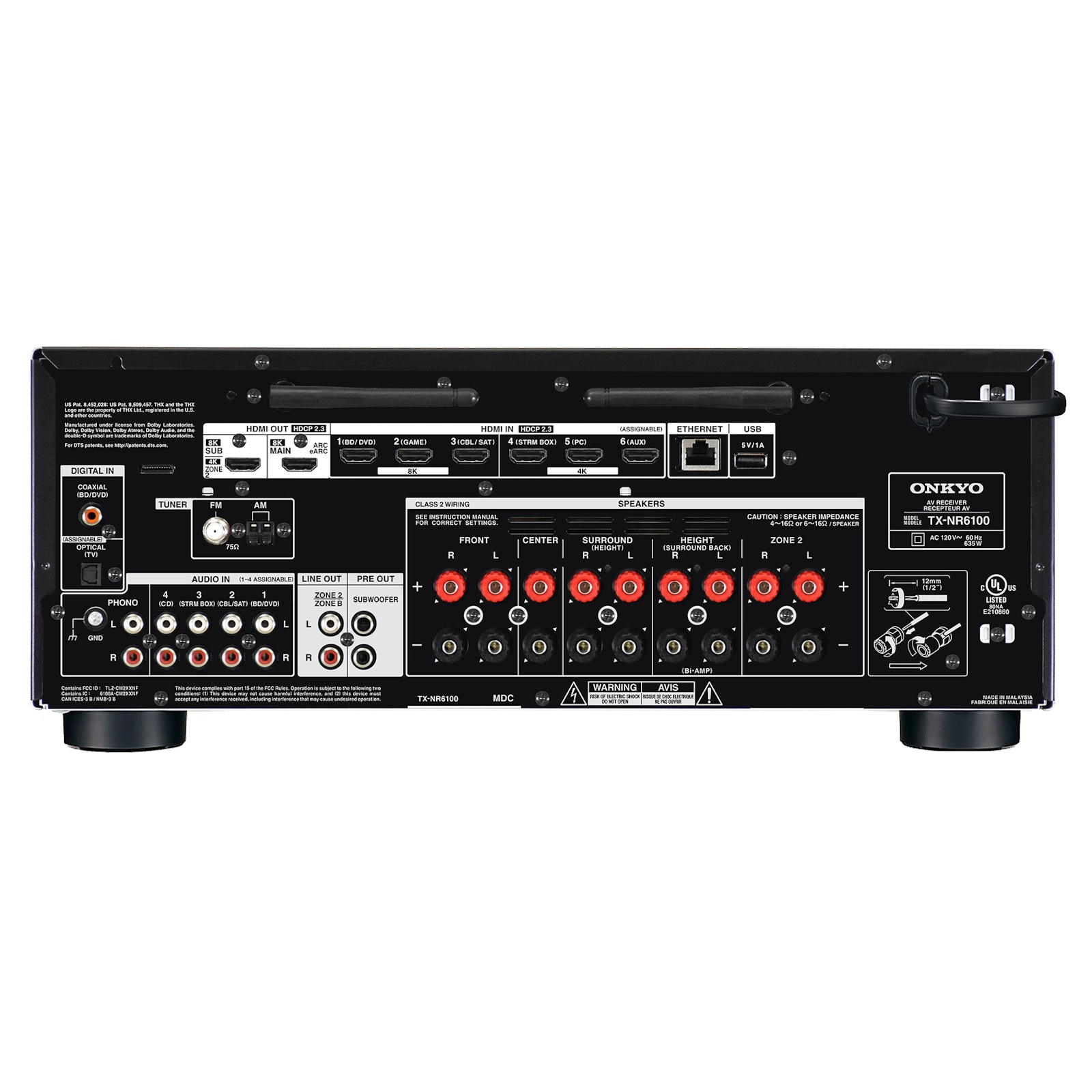 Onkyo 7.2-Channel THX Certified AV Receiver TX-NR6100