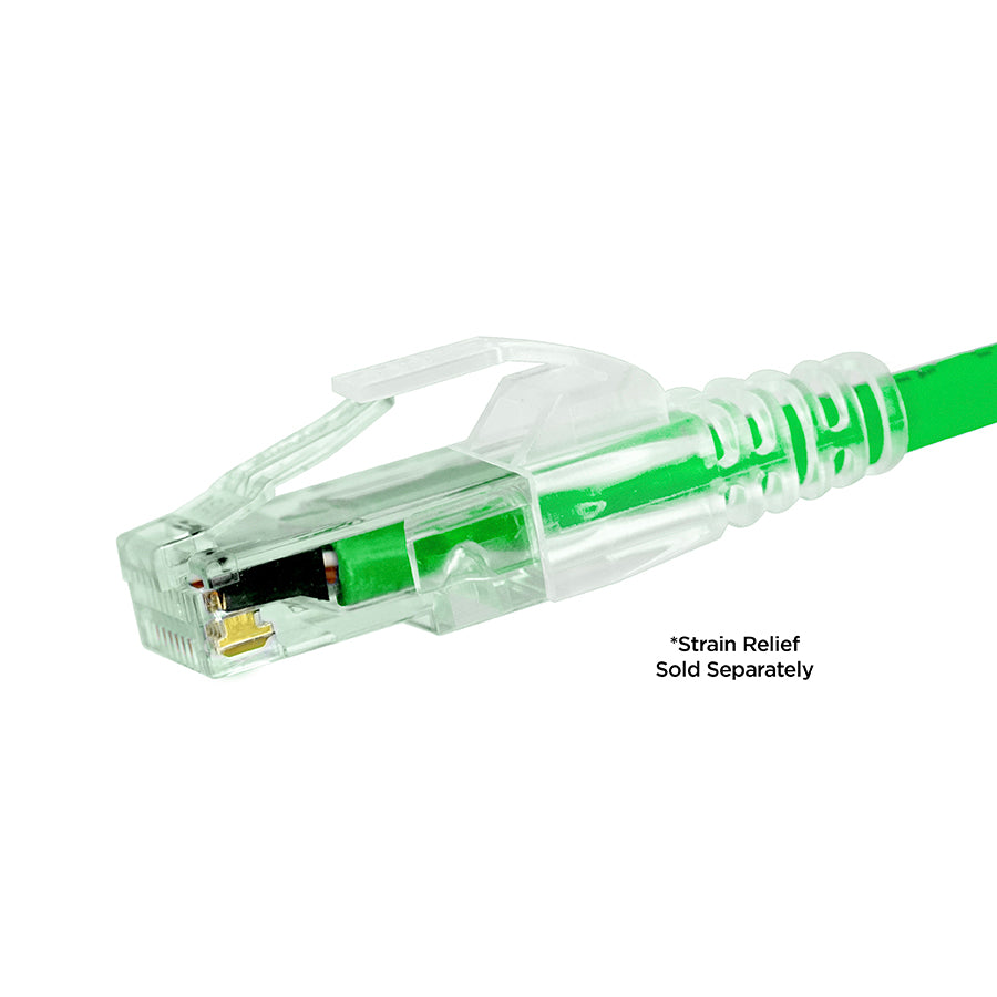 Simply45 Standard Cat6/6a UTP RJ45 Modular Plugs with Bar45™ Hi/Lo Stagger, Green Tint - 100pcs/Jar