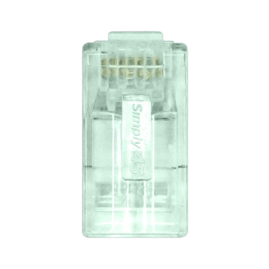 Simply45 ProSeries Cat6 Unshielded Pass-Through RJ45 Modular Plugs with Cap45® 100 pc/Jar