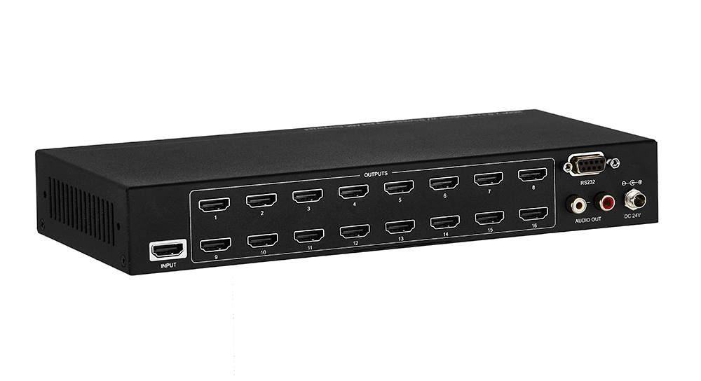 KanexPro 1x16 HDMI 2.0 Splitter with Downscaling