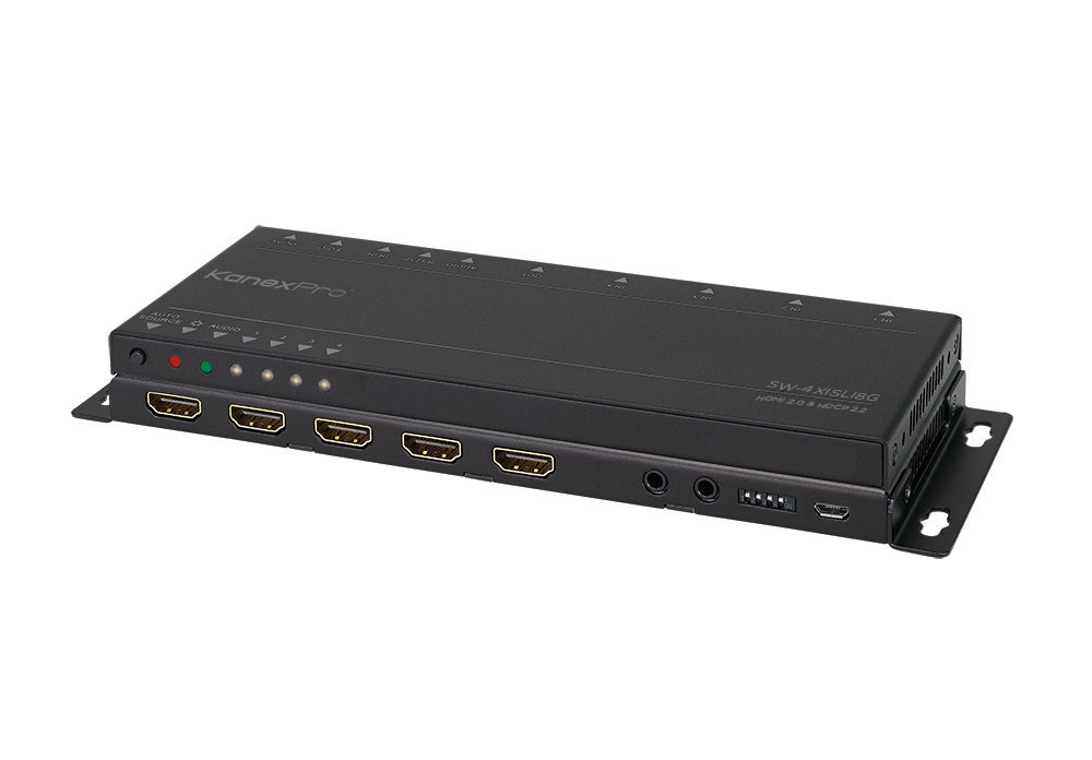 KanexPro UltraSlim 4K HDMI® 4x1 Switcher with 4:4:4 Color Space & 18G