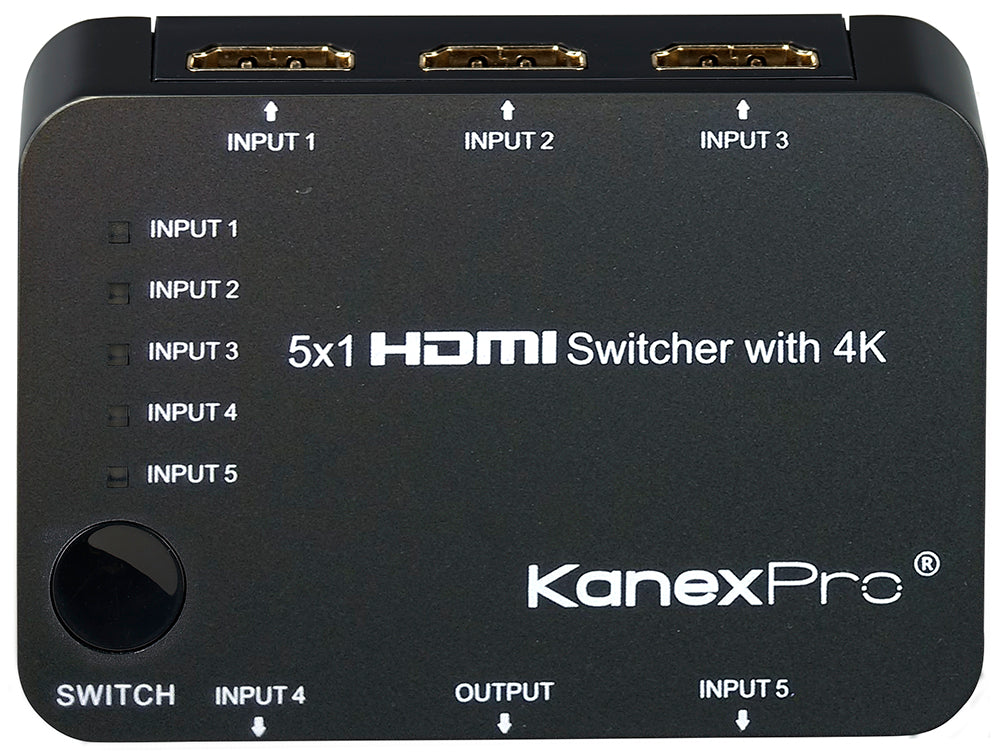 KanexPro 5x1 HDMI Switcher with 4K Support