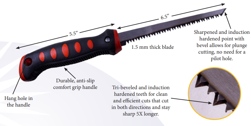 Labor Saving Device Drywall Saw