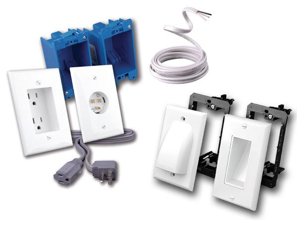 Vanco Rapid Link Power by Vanco The Complete Kit with Romex and Bulk Cable Wall Plates