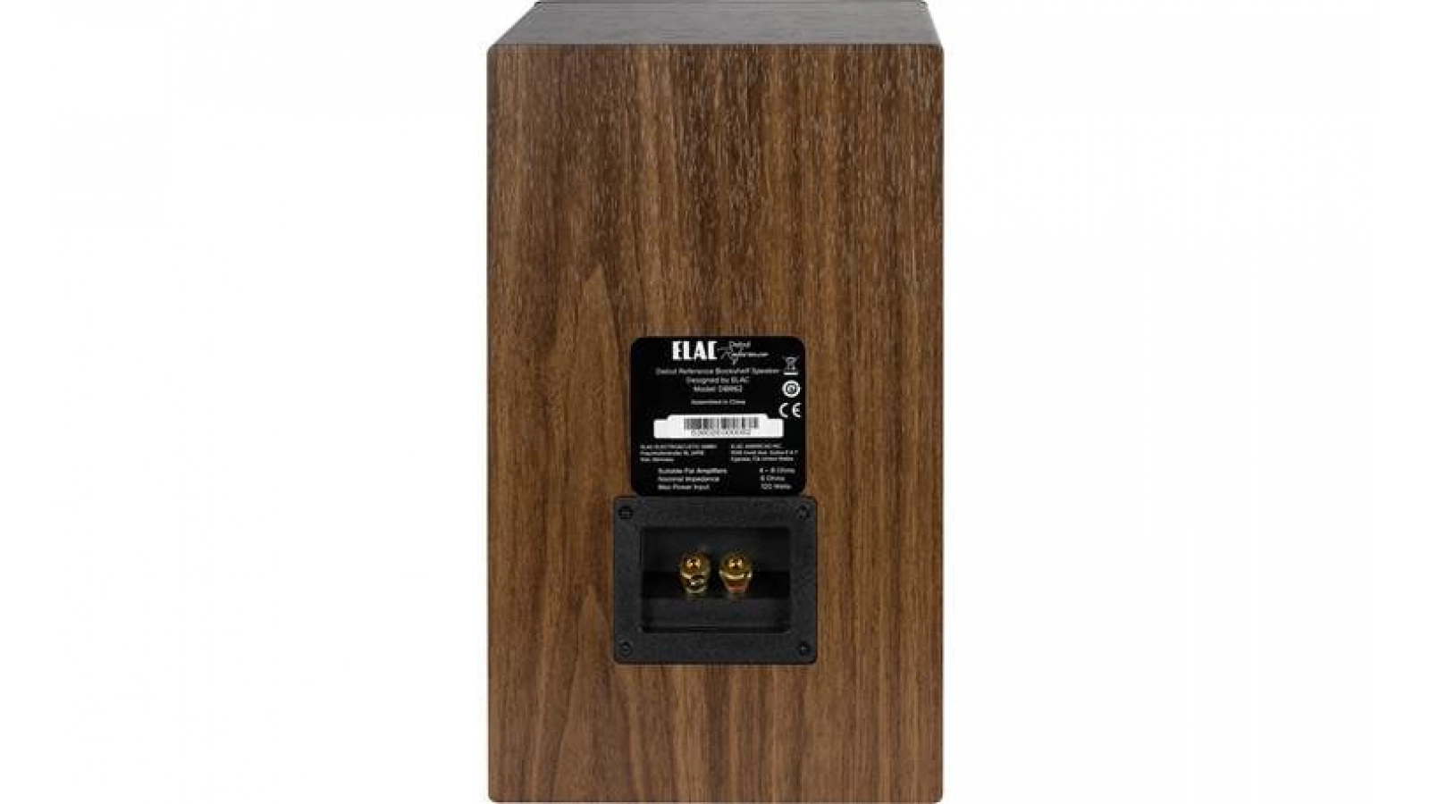 Elac 6.5" Debut Reference Bookshelf Speaker (Walnut/Black)