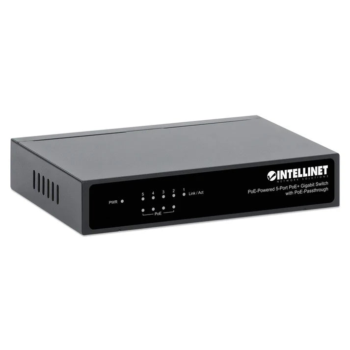 PoE-Powered 5-Port Gigabit Switch with PoE Passthrough