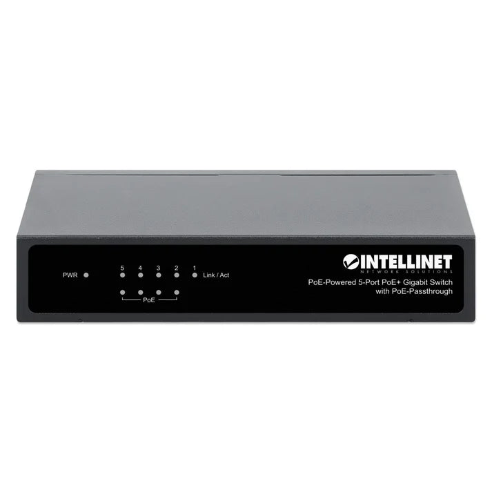 PoE-Powered 5-Port Gigabit Switch with PoE Passthrough