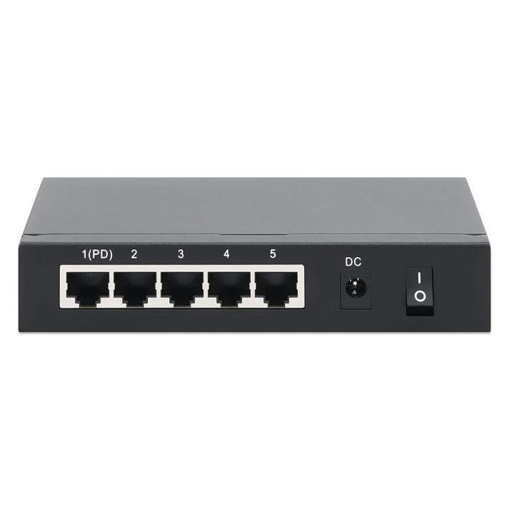 PoE-Powered 5-Port Gigabit Switch with PoE Passthrough