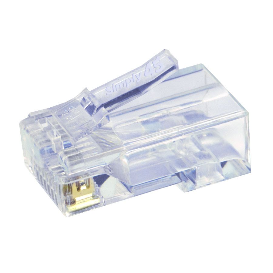 Simply45 Pass Through Blue Tint - Cat5e UTP - 100pc Jar